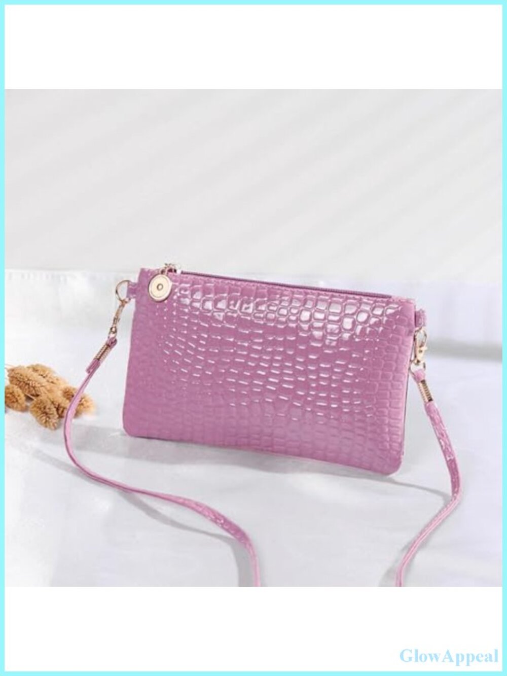 Women's Small Crossbody Bag Phone Purse Wallet with Zipper - Casual Messenger